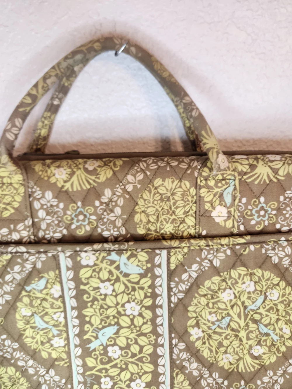 Vera Bradley Hard Shell Tablet Briefcase retired Sittin In A Tree Laptop Bag